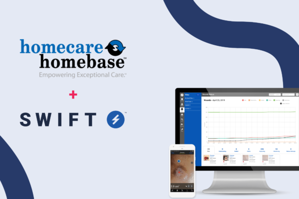 Homecare Homebase. + Swift Medical logos