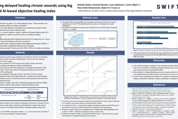 Predicting Delayed Healing Chronic Wounds Using Big Data and AI-based Objective Healing Index